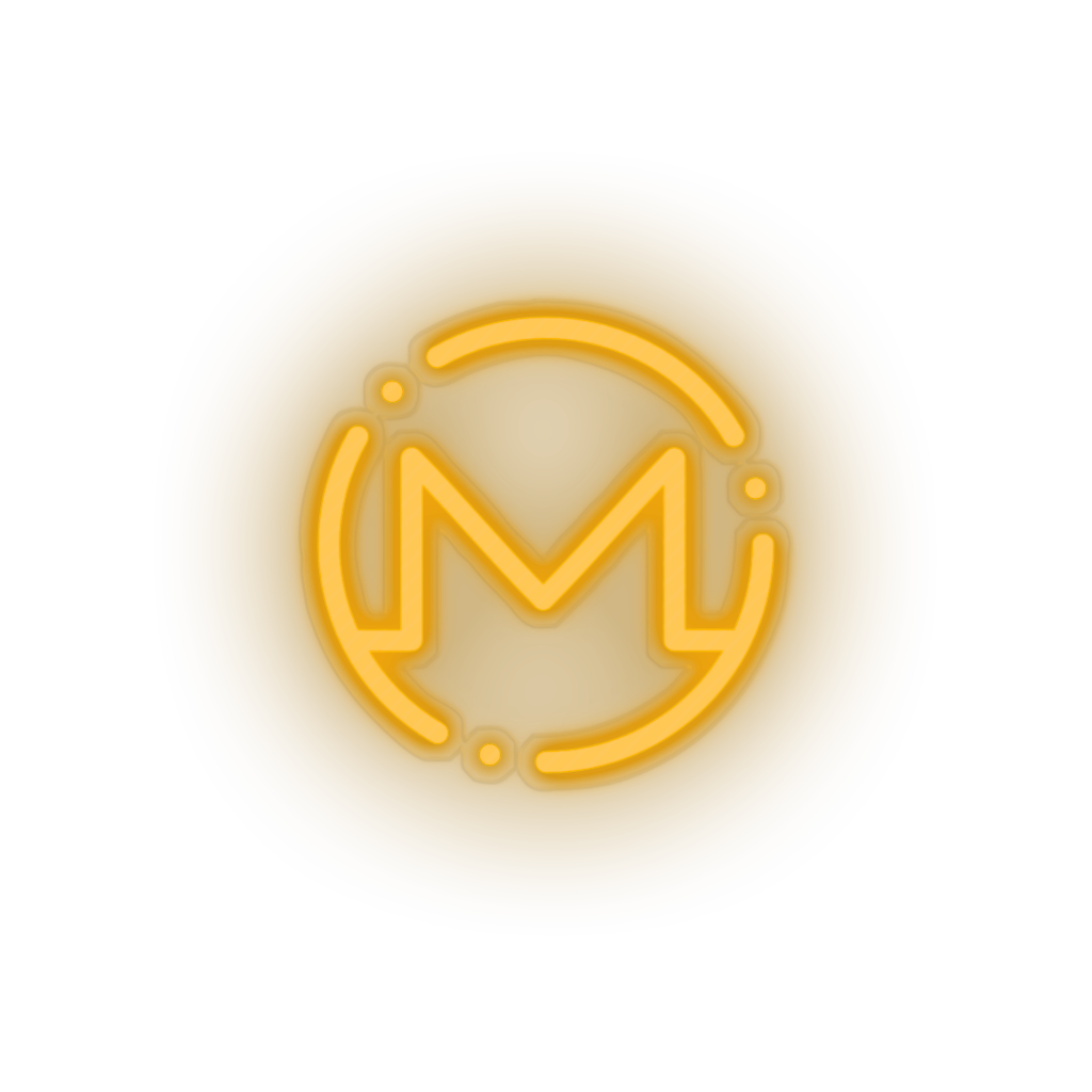 324 monero coin crypto crypto currency Neon led factory