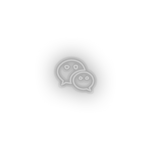 374 Weixin logo Neon led factory