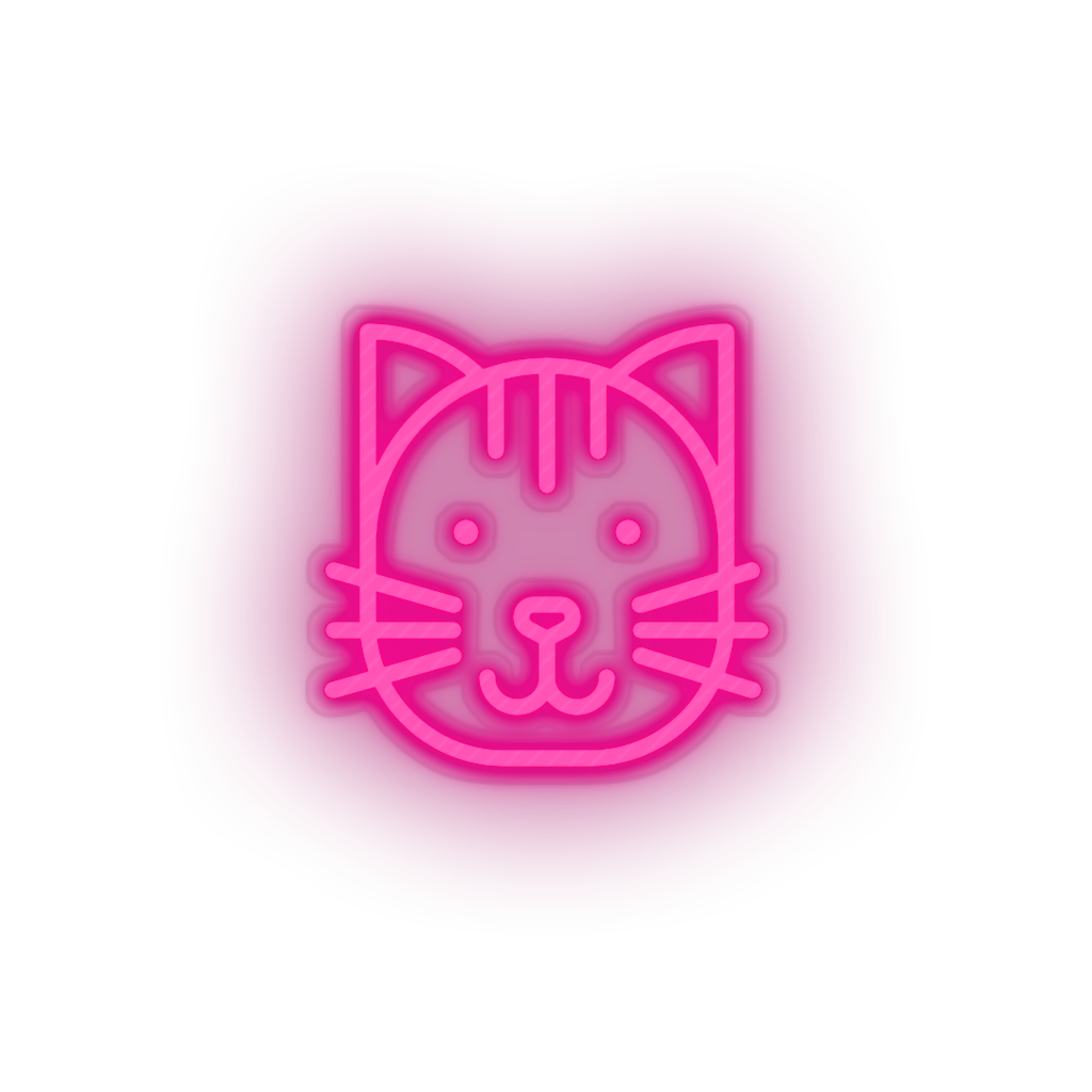 pink cat led animal carnivore cartoon cat house pet pet zoo neon factory