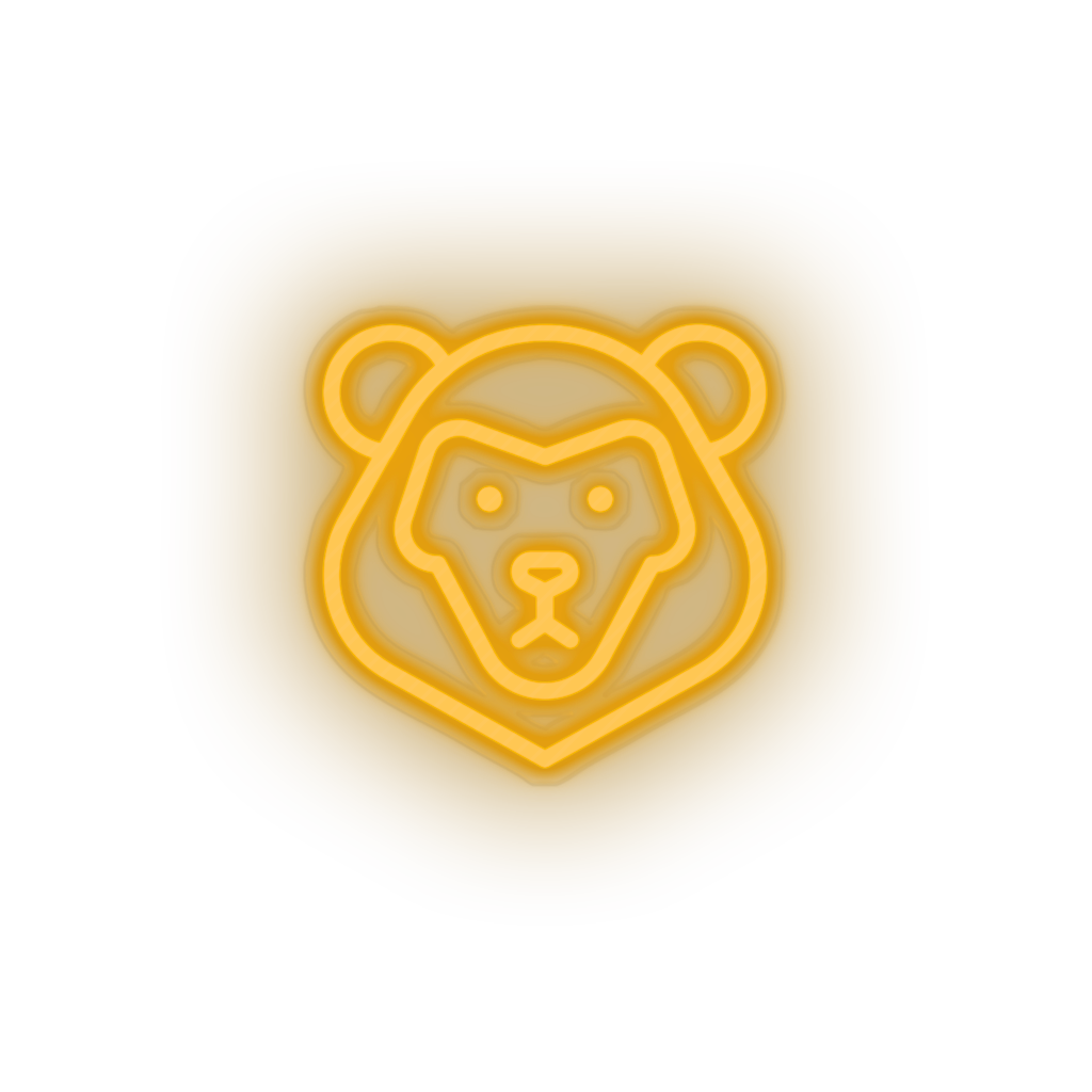 Lion Animal carnivore cartoon fauna leo lion zoo Neon led factory