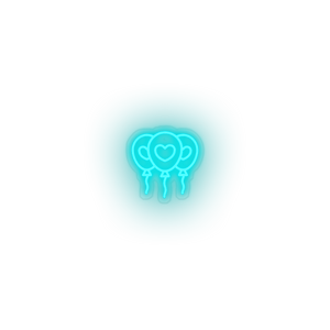 ballons Balloons celebration heart love relationship romance valentine day Neon led factory