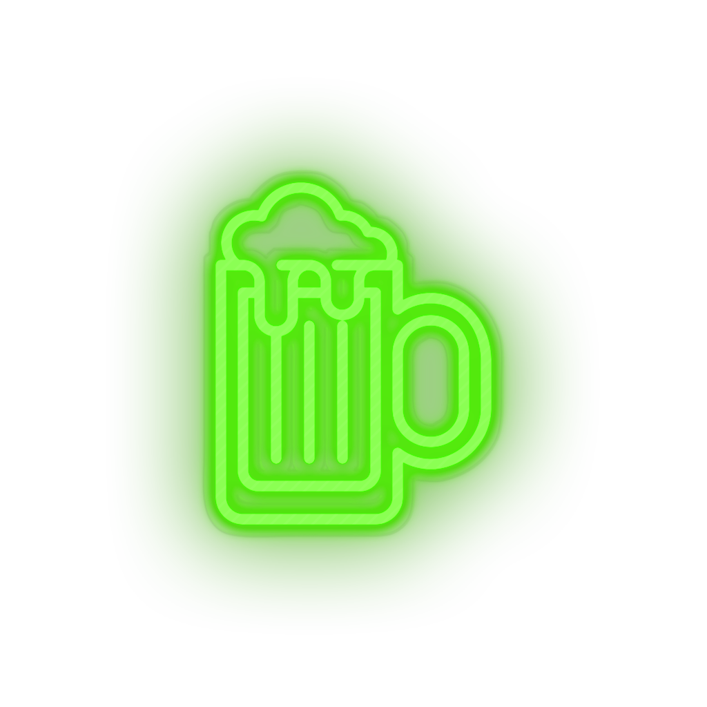 green beer_glass led alcohol amusement beer glass carnival circus drink parade neon factory