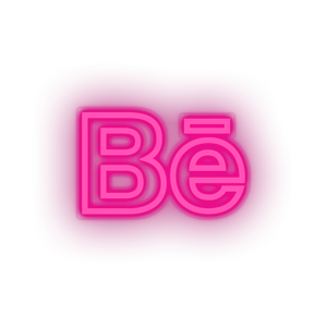 behance social network brand logo Neon led factory