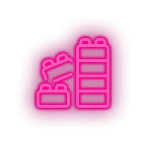 blocks family lego children toys play child kid baby toy Neon led factory