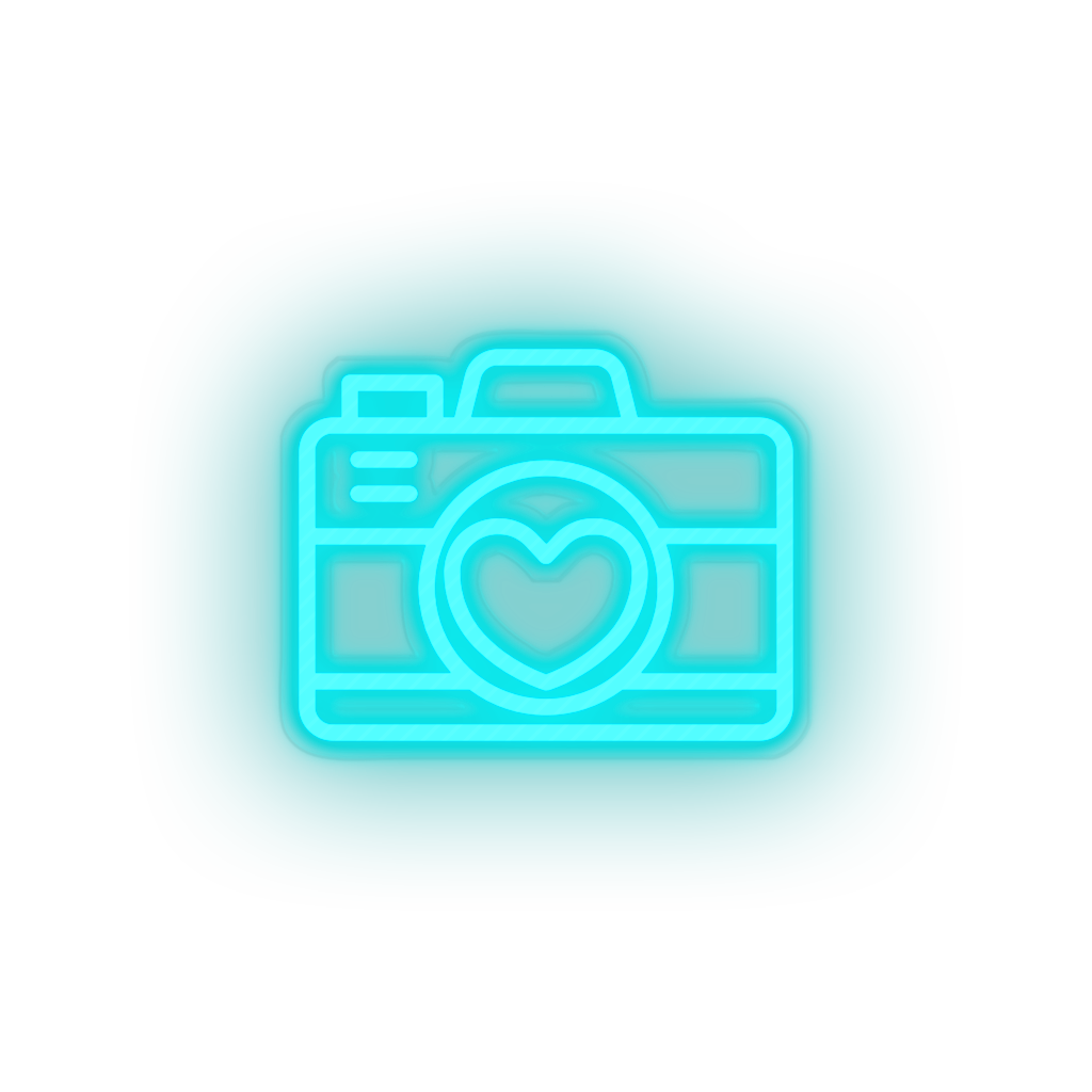 ice_blue camera led camera image love picture relationship romance valentine day neon factory