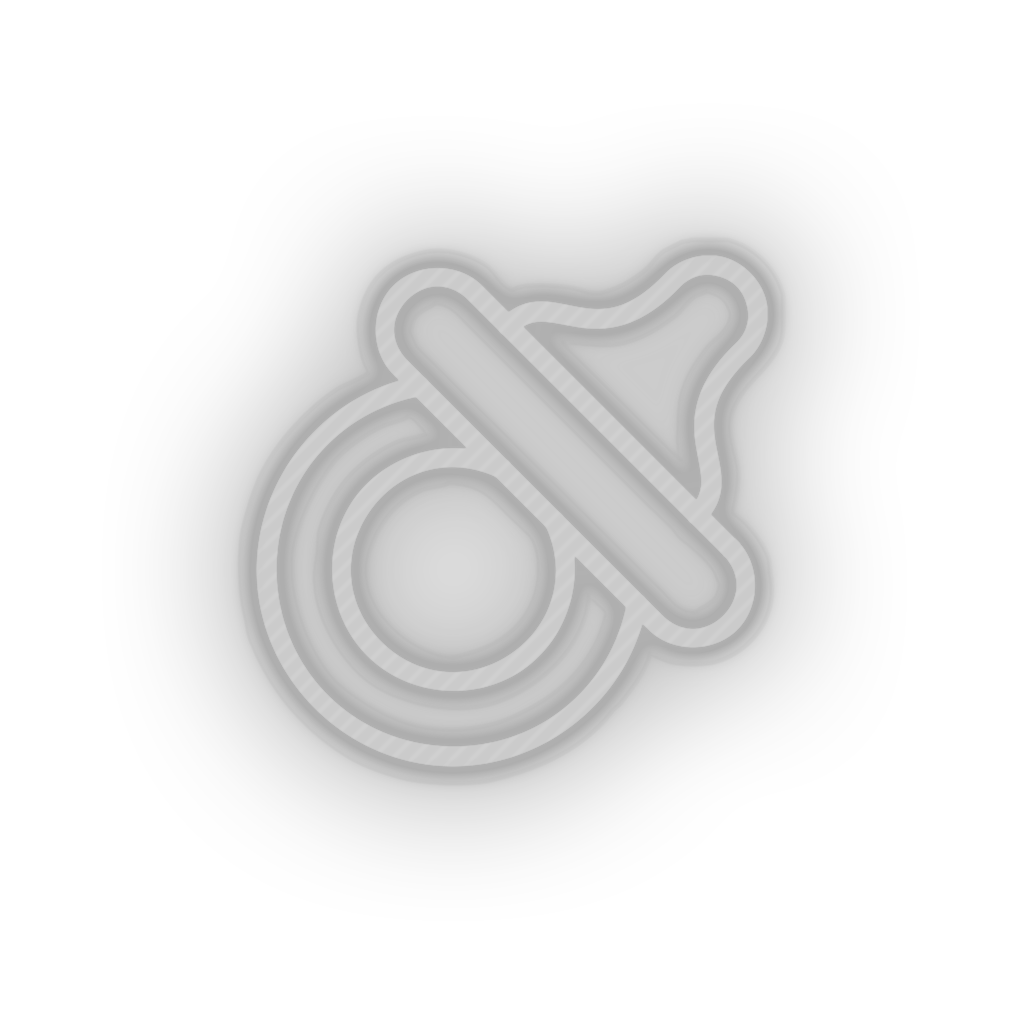 white care pacifier kid baby child children family led neon factory