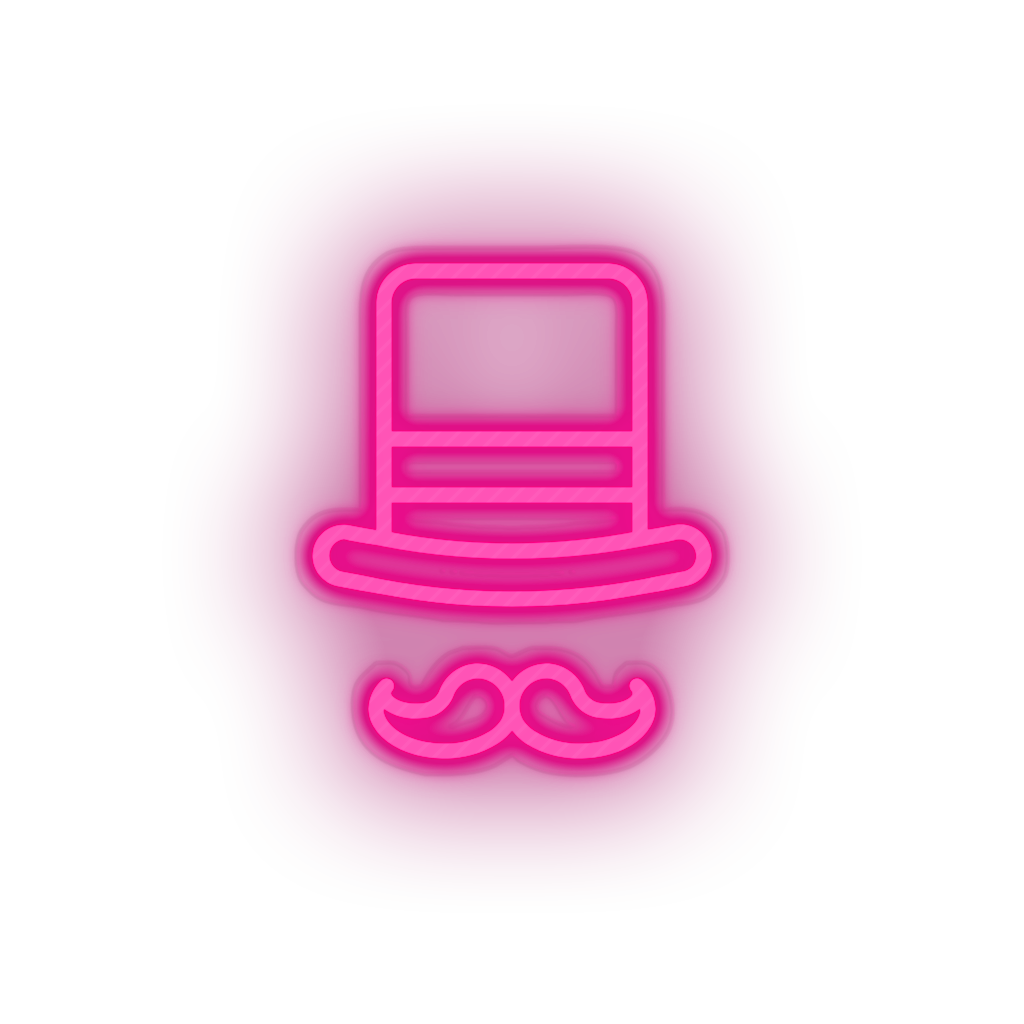 pink circus_hat led amusement carnival circus circus hat magic hat mustache parade neon factory
