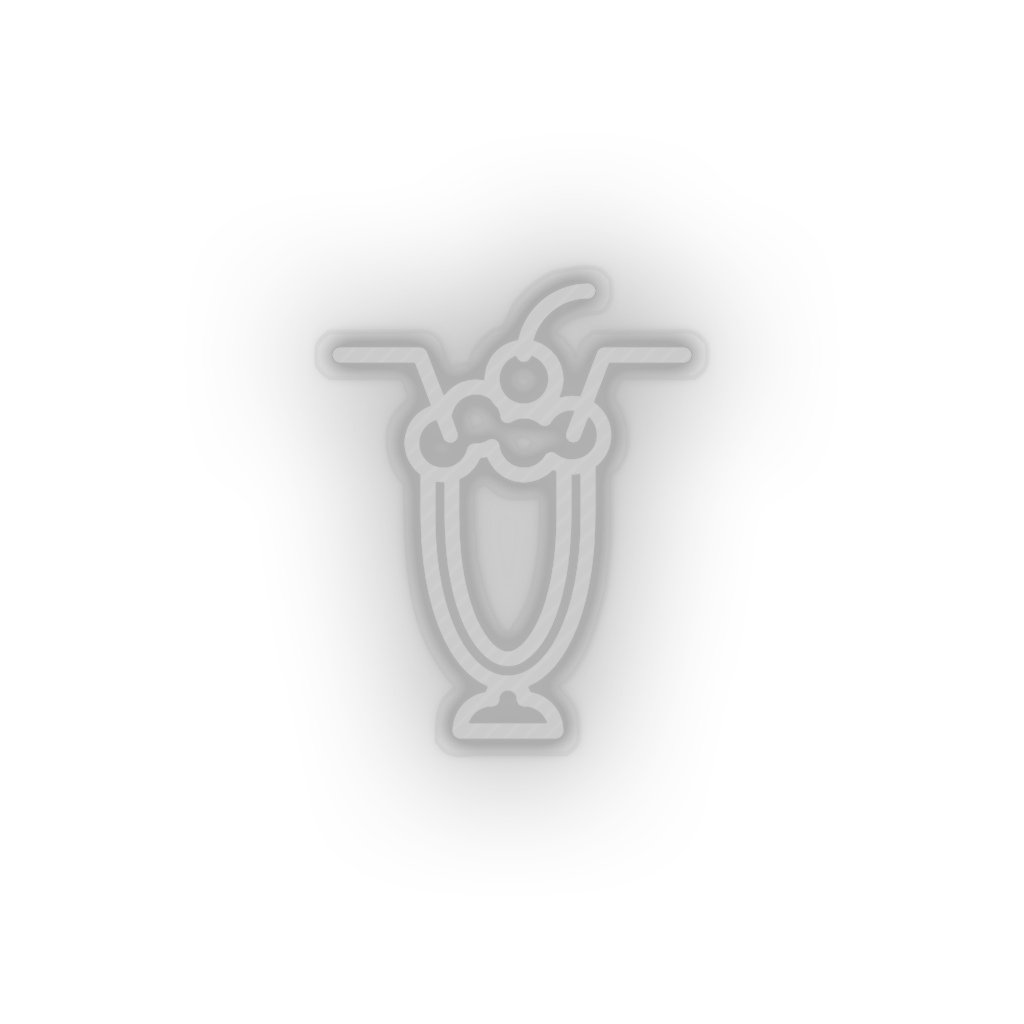 white cocktails led cherry cocktails drink love relationship romance valentine day neon factory