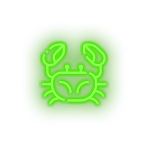 crabs Animal beach crab holiday seafood summer vacation Neon led factory
