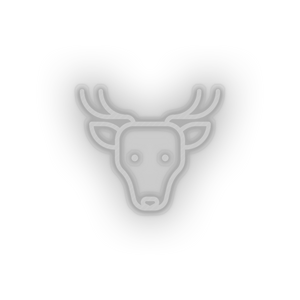 deer Animal cartoon deer fauna herbivore roe zoo Neon led factory