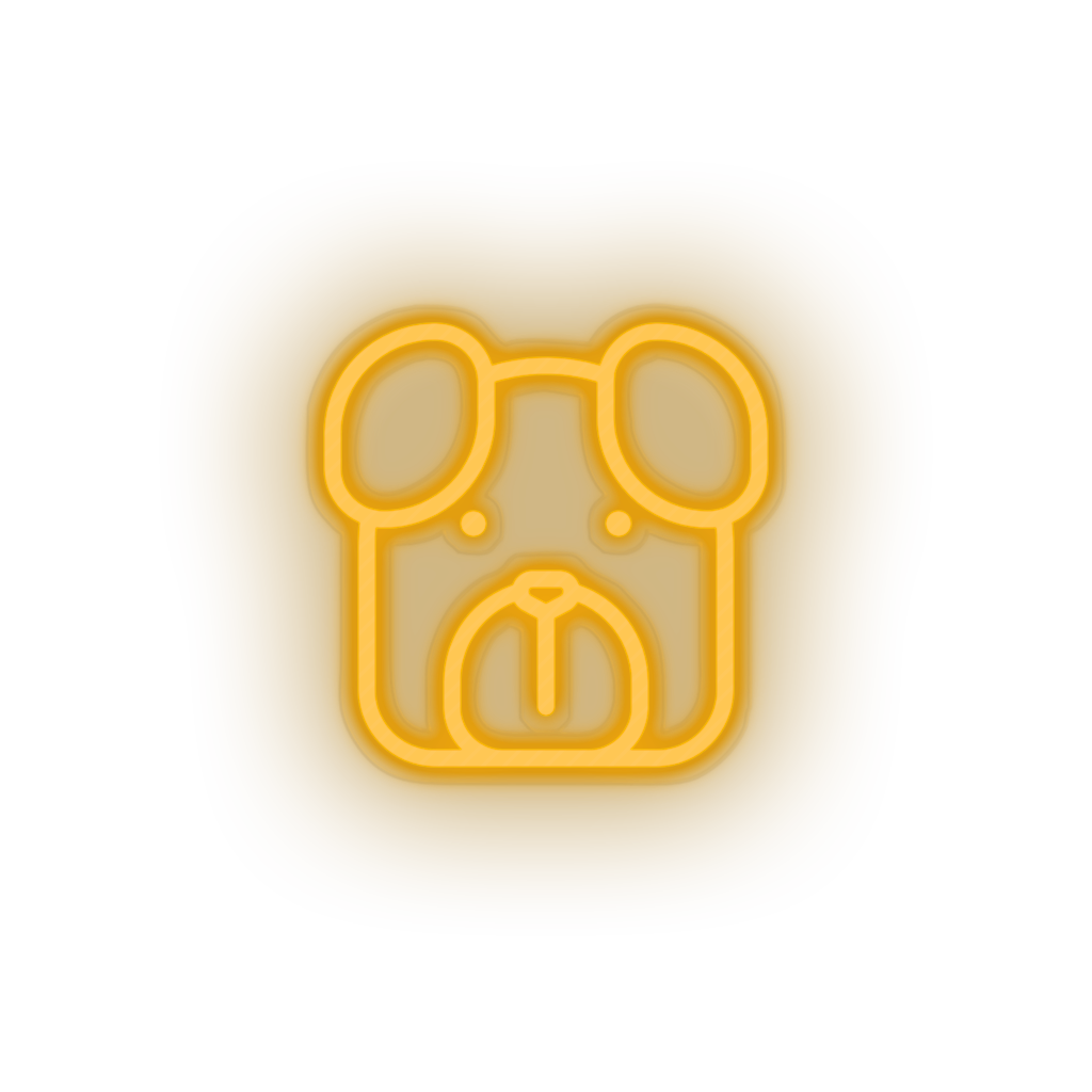 warm_white dog led animal carnivore cartoon dog house pet pet zoo neon factory