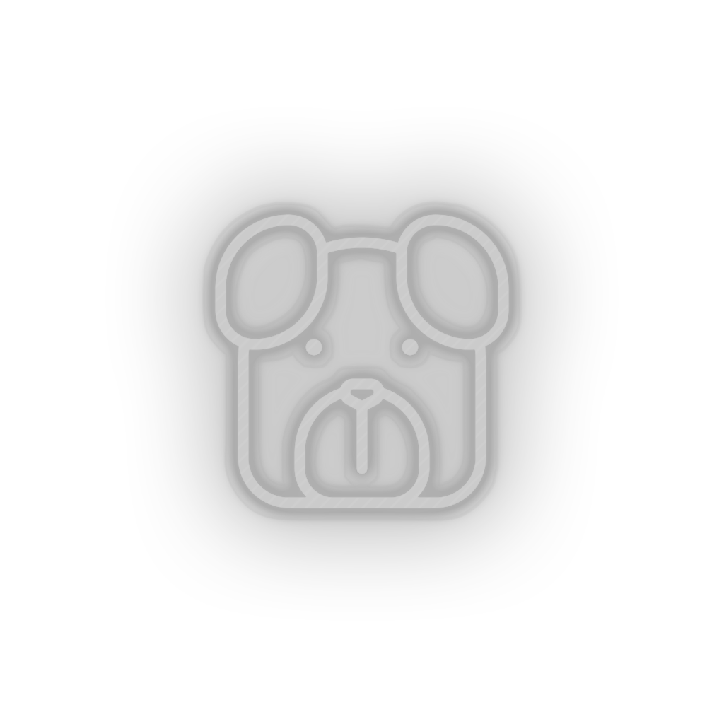 white dog led animal carnivore cartoon dog house pet pet zoo neon factory