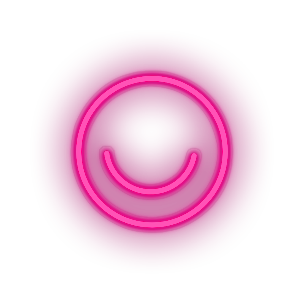 pink ello social network brand logo led neon factory