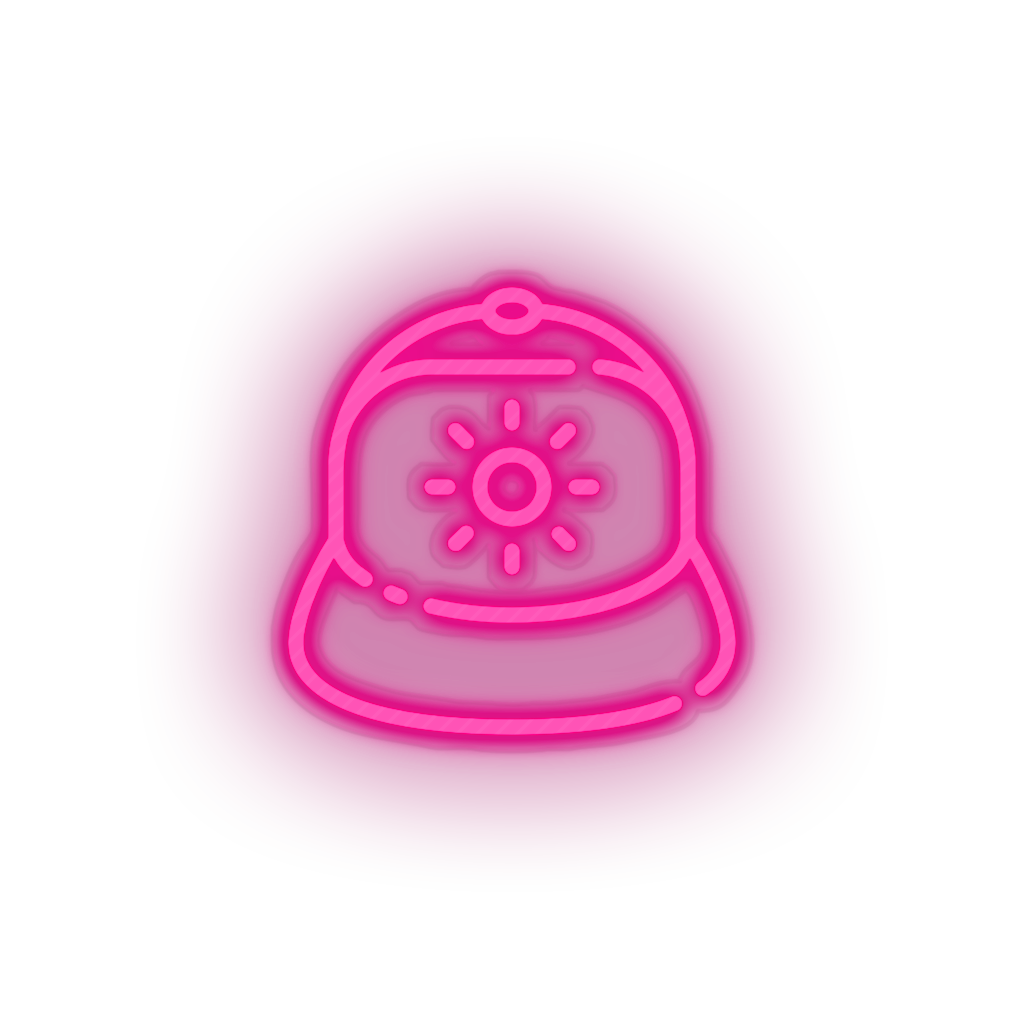 pink hat led beach cap fashion hat holiday summer vacation neon factory