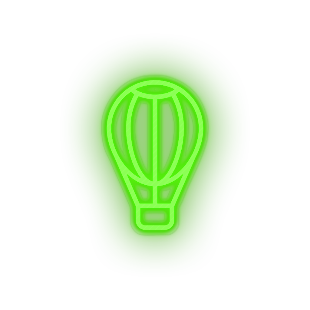 green hot_air_balloon led air balloon amusement carnival circus hot air balloon parade travel neon factory