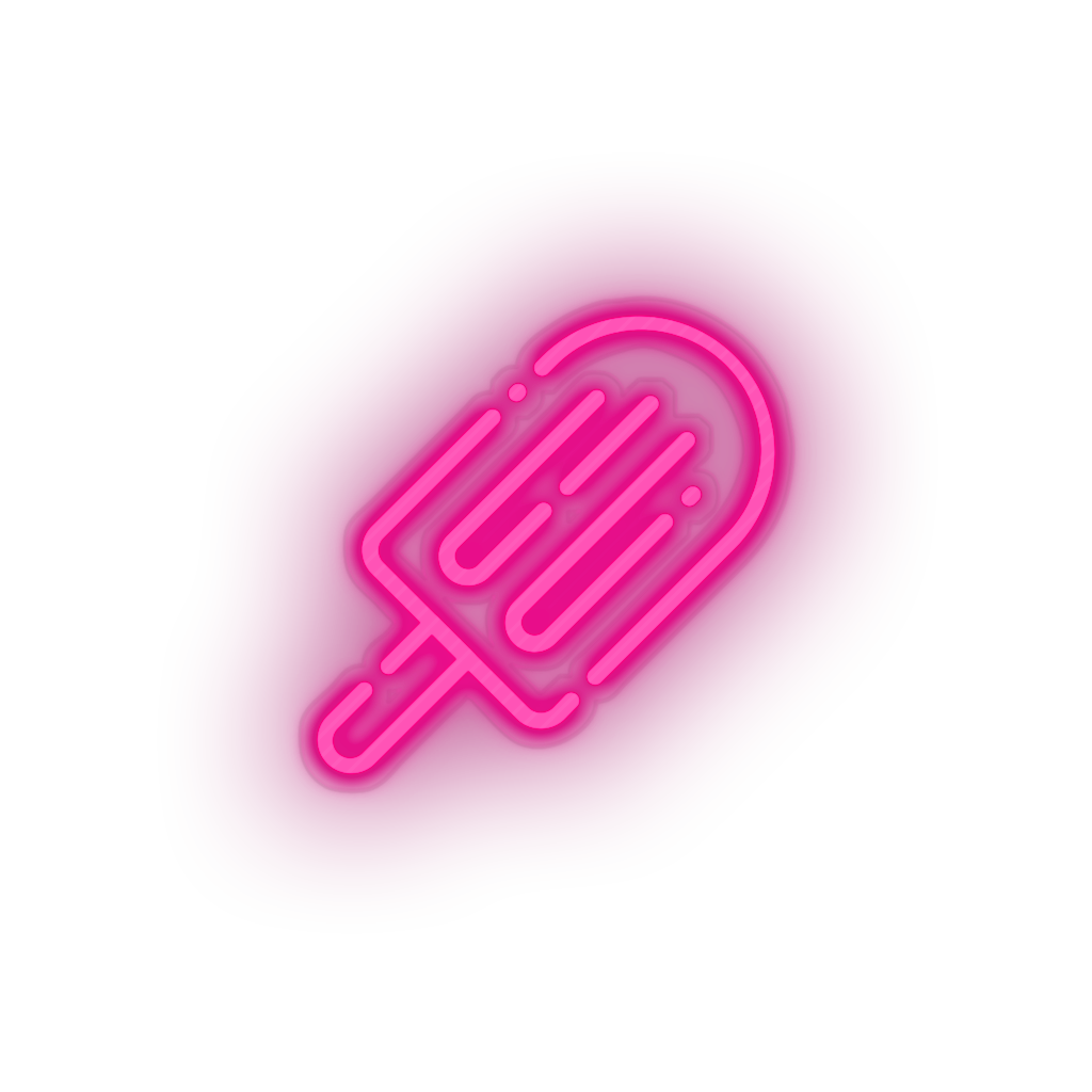 pink ice_cream led beach cold holiday ice cream popsicle summer vacation neon factory