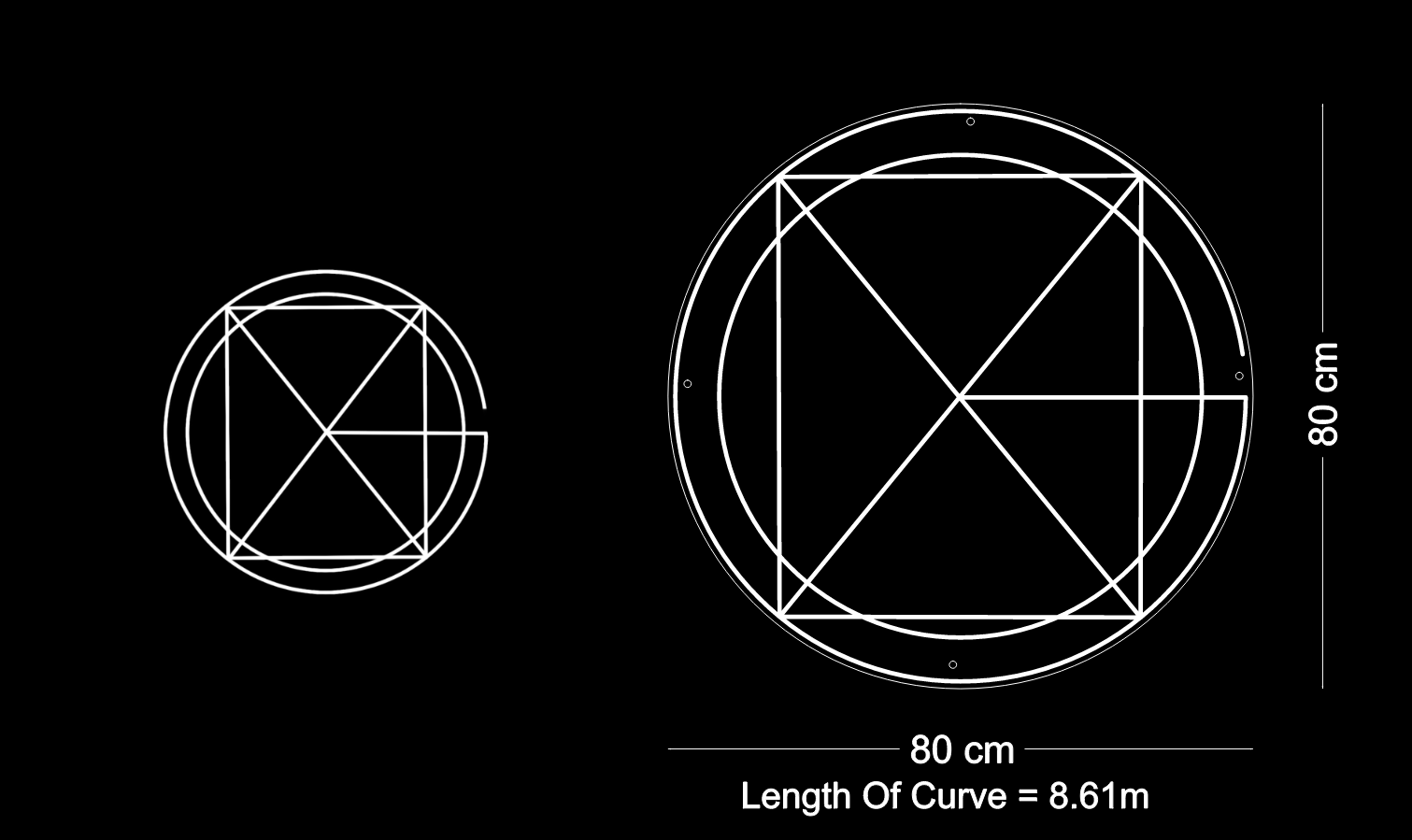 Custom Neon: circle logo