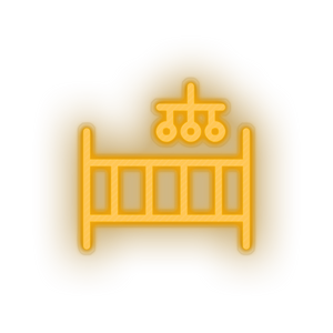 mobile crib family children cot care child kid baby Neon led factory