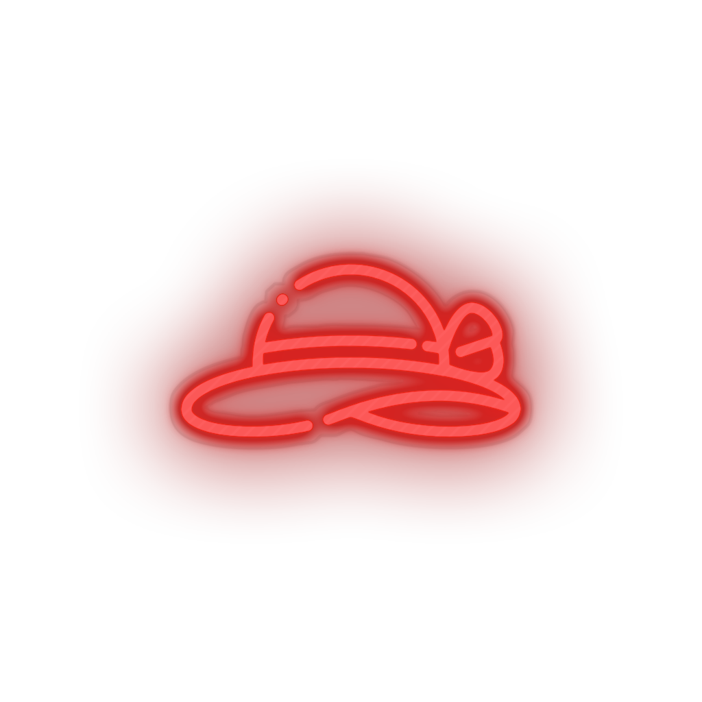 red pamela_hat led beach cap fashion holiday pamela hat summer vacation neon factory