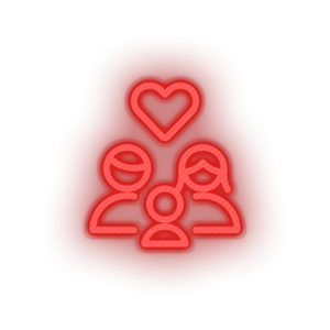 parent family person human children heart parents child kid baby love Neon led factory