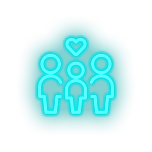parent family person human children heart parents child kid baby Neon led factory