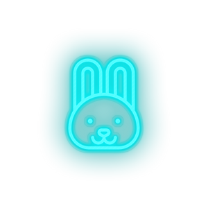 rabbit Animal bunny cartoon fauna herbivore rabbit zoo Neon led factory