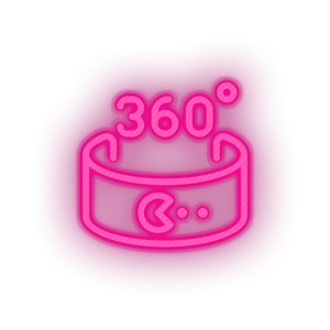 reality virtual video game vr Neon led factory