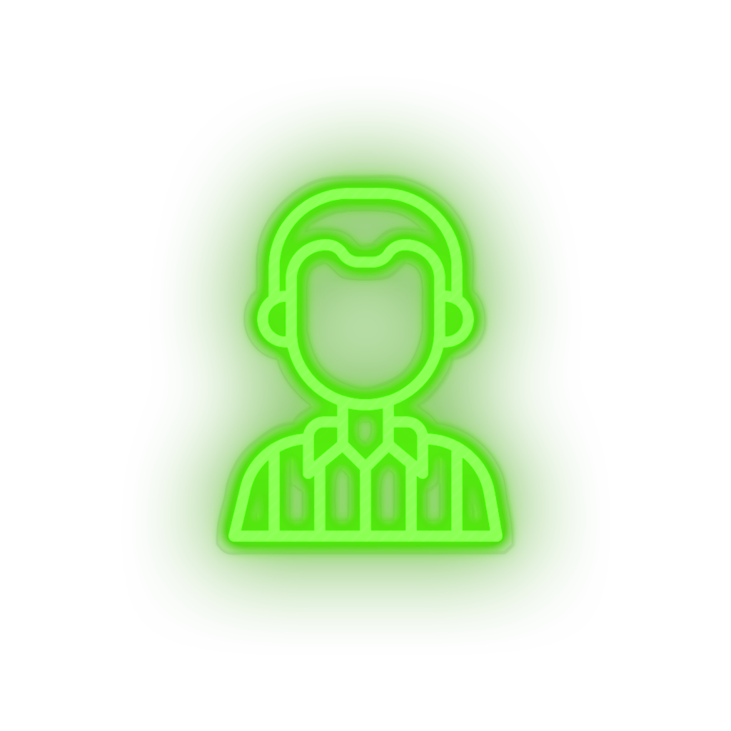 green referee led american football football club judge referee soccer sport neon factory