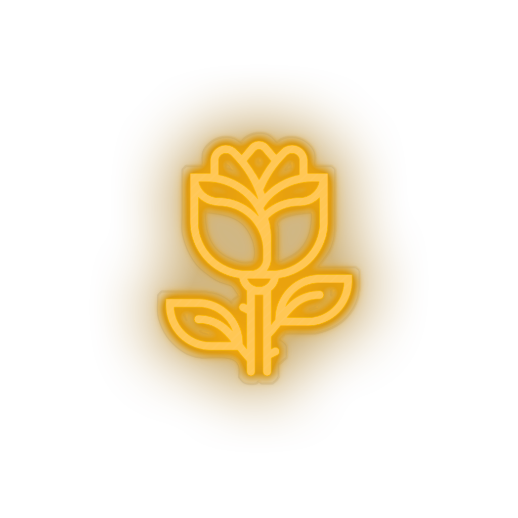 warm_white rose led flower gift love relationship romance rose valentine day neon factory