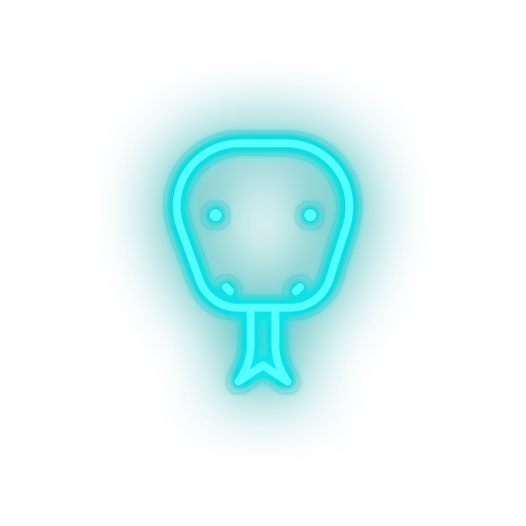 ice_blue snake led animal carnivore cartoon fauna snake viper zoo neon factory