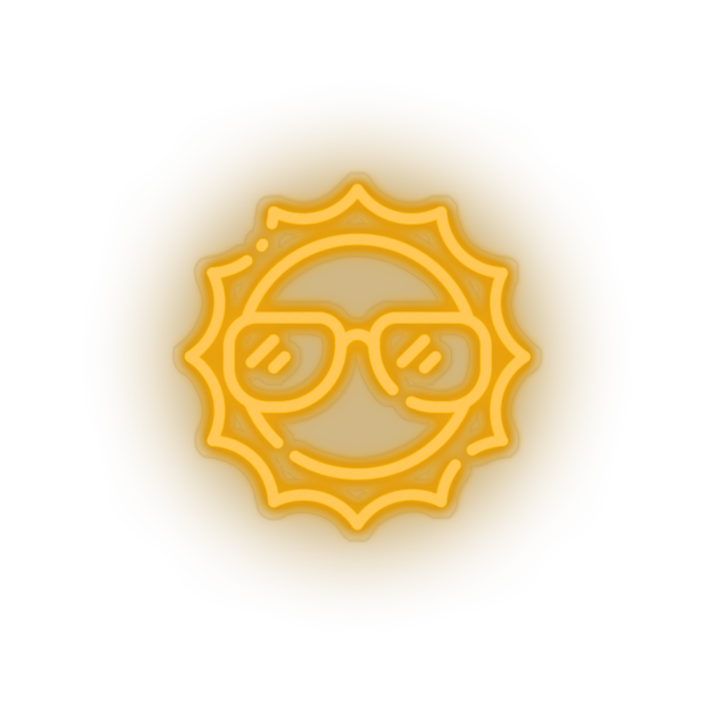 warm_white sun led beach holiday shine summer sun sunny vacation neon factory