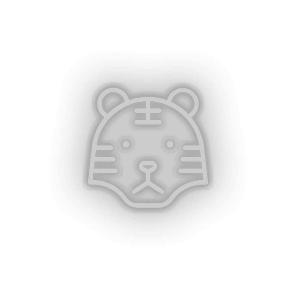 tiger Animal carnivore cartoon fauna tiger wild zoo Neon led factory