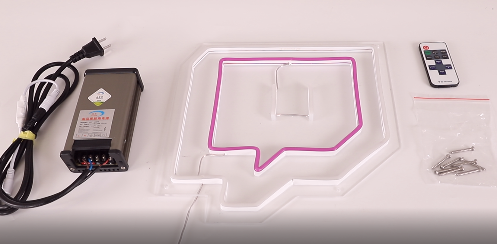 twitch led wall sign