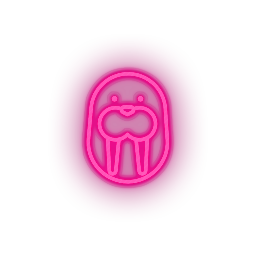 Walrus Neon Sign - Animals Led Neon Decor
