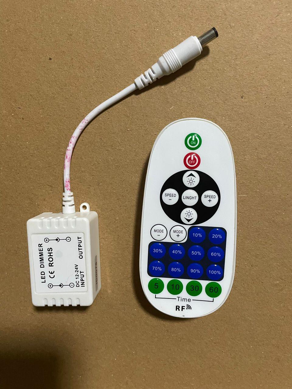 Waterproof adapter + Remote dimmer