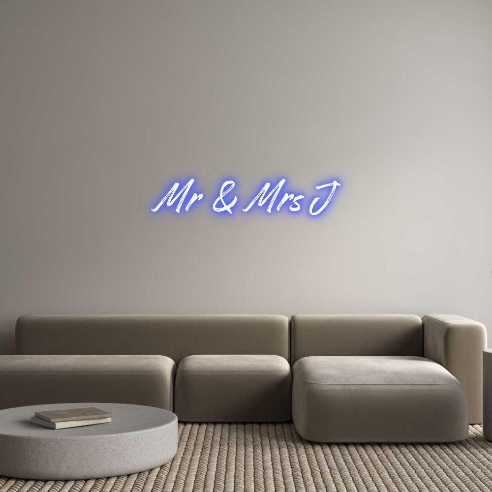 Custom Neon: Mr & Mrs J