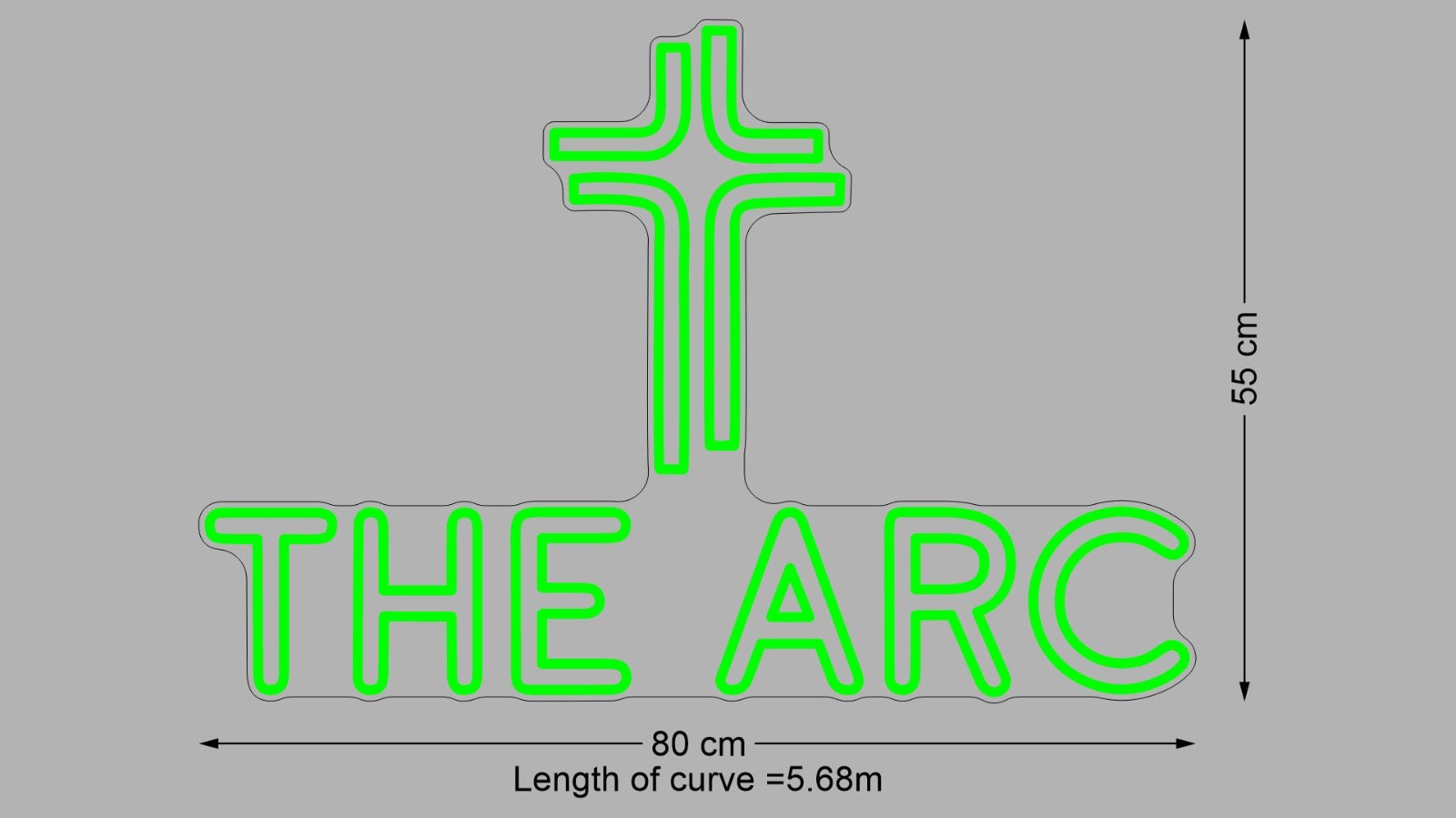 Custom Sign: THE ARC