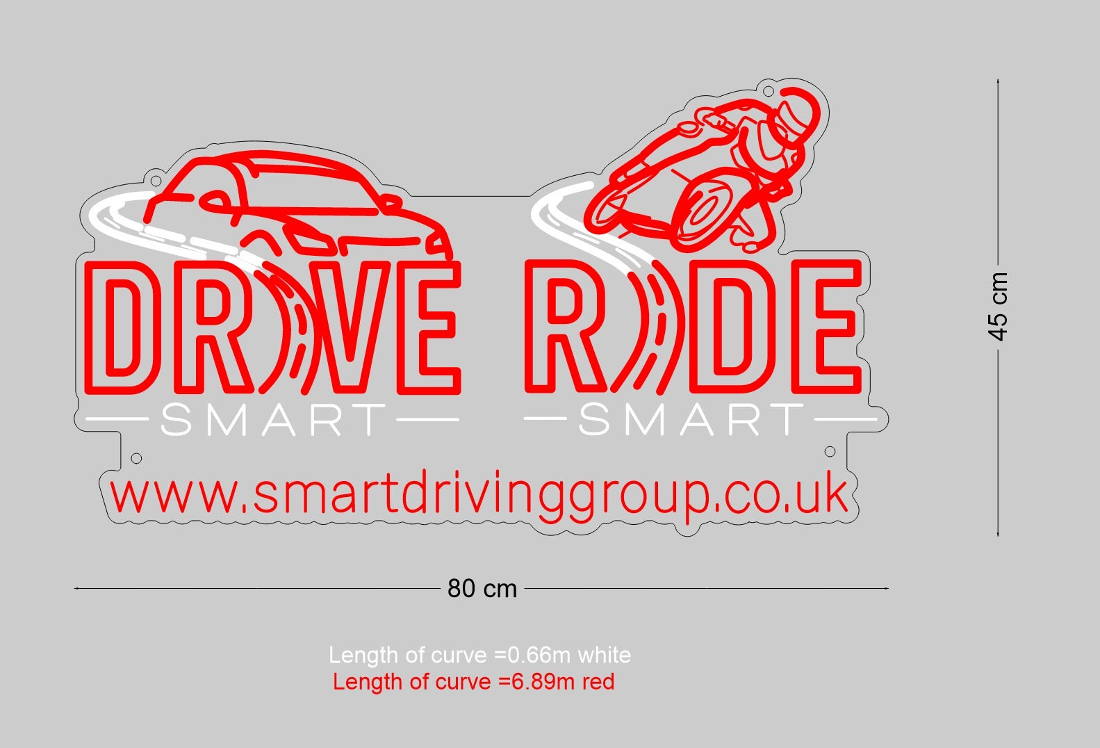 Custom Sign: DRIVE RIDE