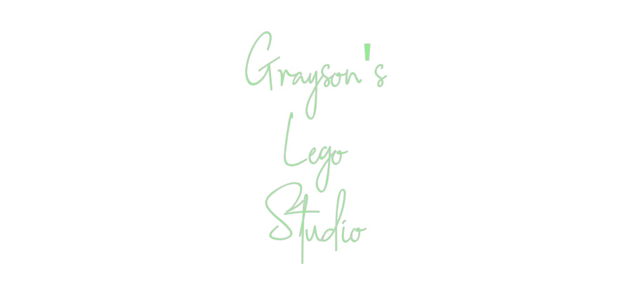 Custom Neon: Grayson's
Le...