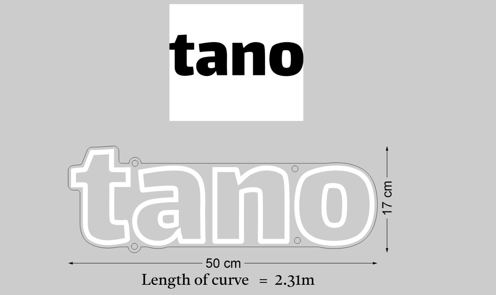 Custom Sign: tano