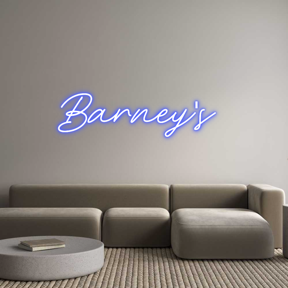 Custom Neon: Barney's