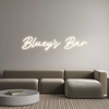 Custom Neon: Bluey's Bar