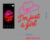 Custom Sign: I’m just a girl