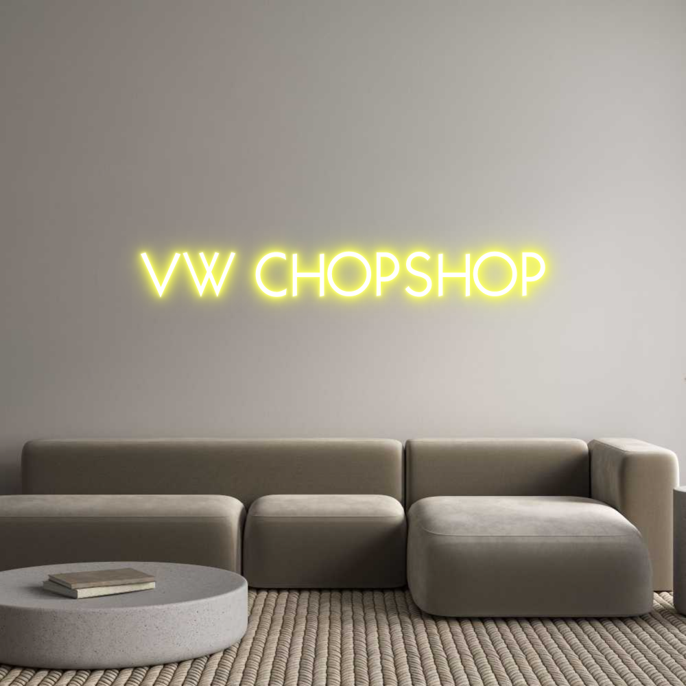 Custom Neon: VW CHOPSHOP