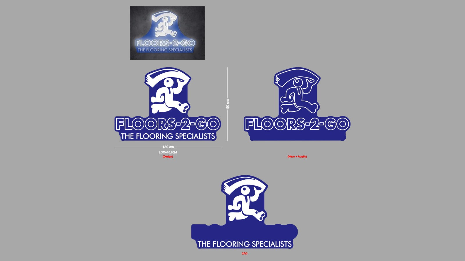 Custom Sign: FLOORS-2-GO