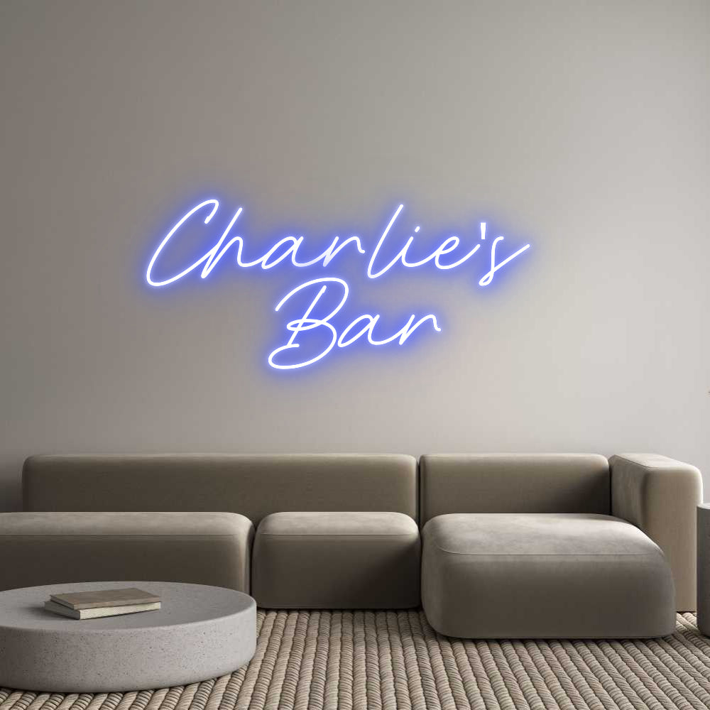 Custom Neon: Charlie's 
Bar