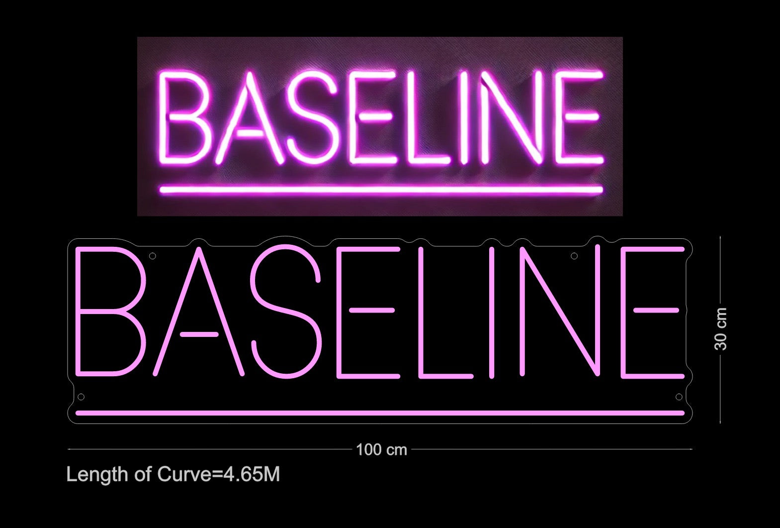 Custom Sign: BASELINE