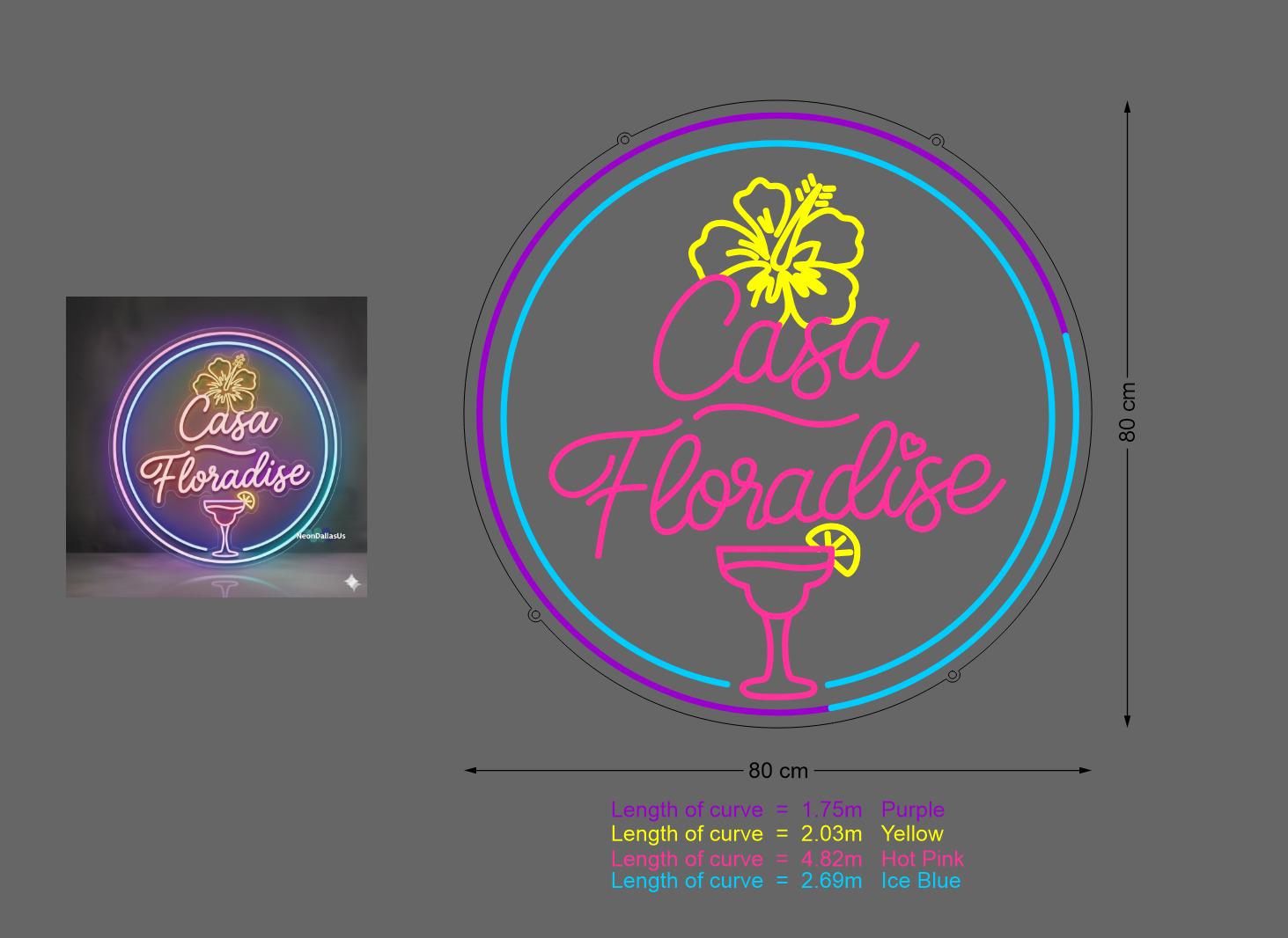 Custom Sign: Casa Floradise