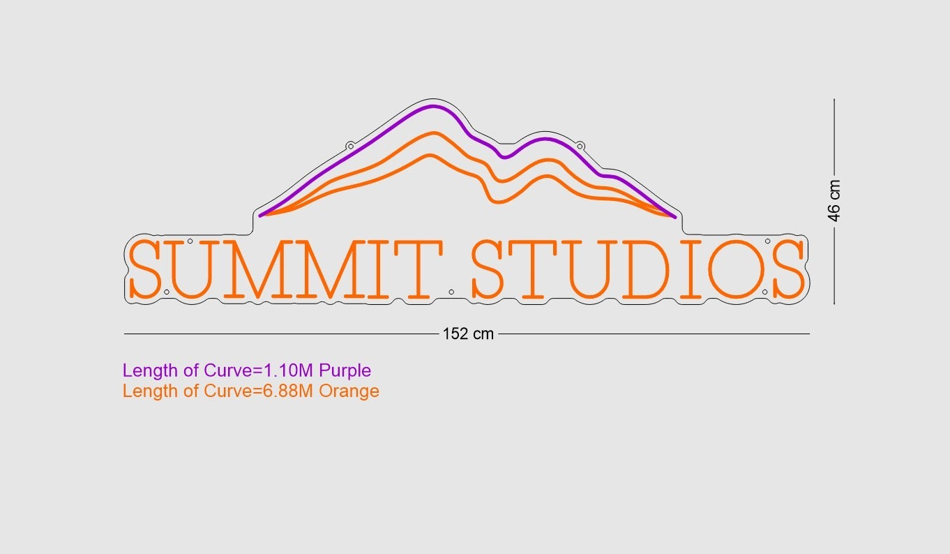 Custom Sign: SUMMIT STUDIO