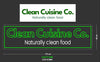 Custom Sign: Clean Cuisine Co.